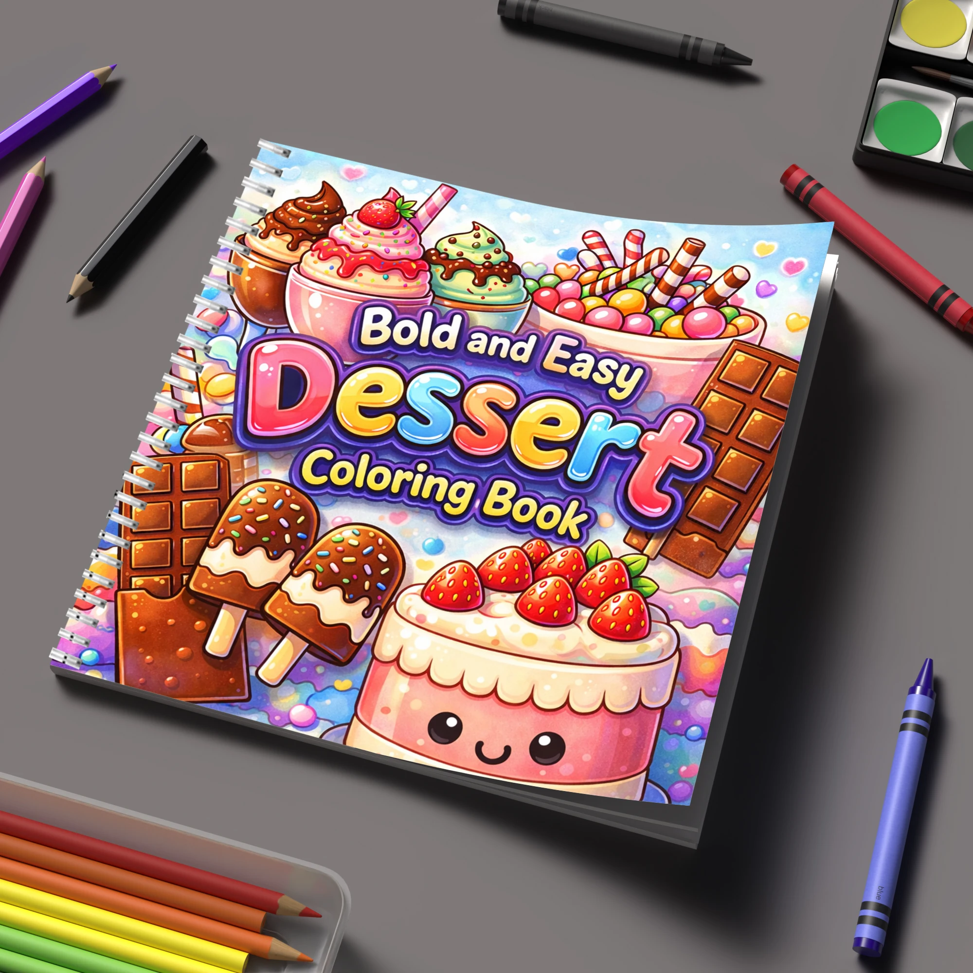 Livre de coloriage facile sur  - Food And Snacks Coloring Book avis et prix