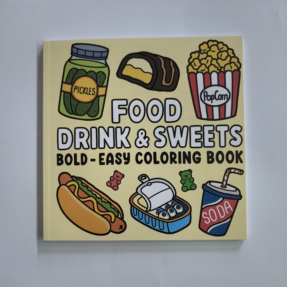 Livre de coloriage pour adulte - Food And Snacks Coloring Book avis et prix