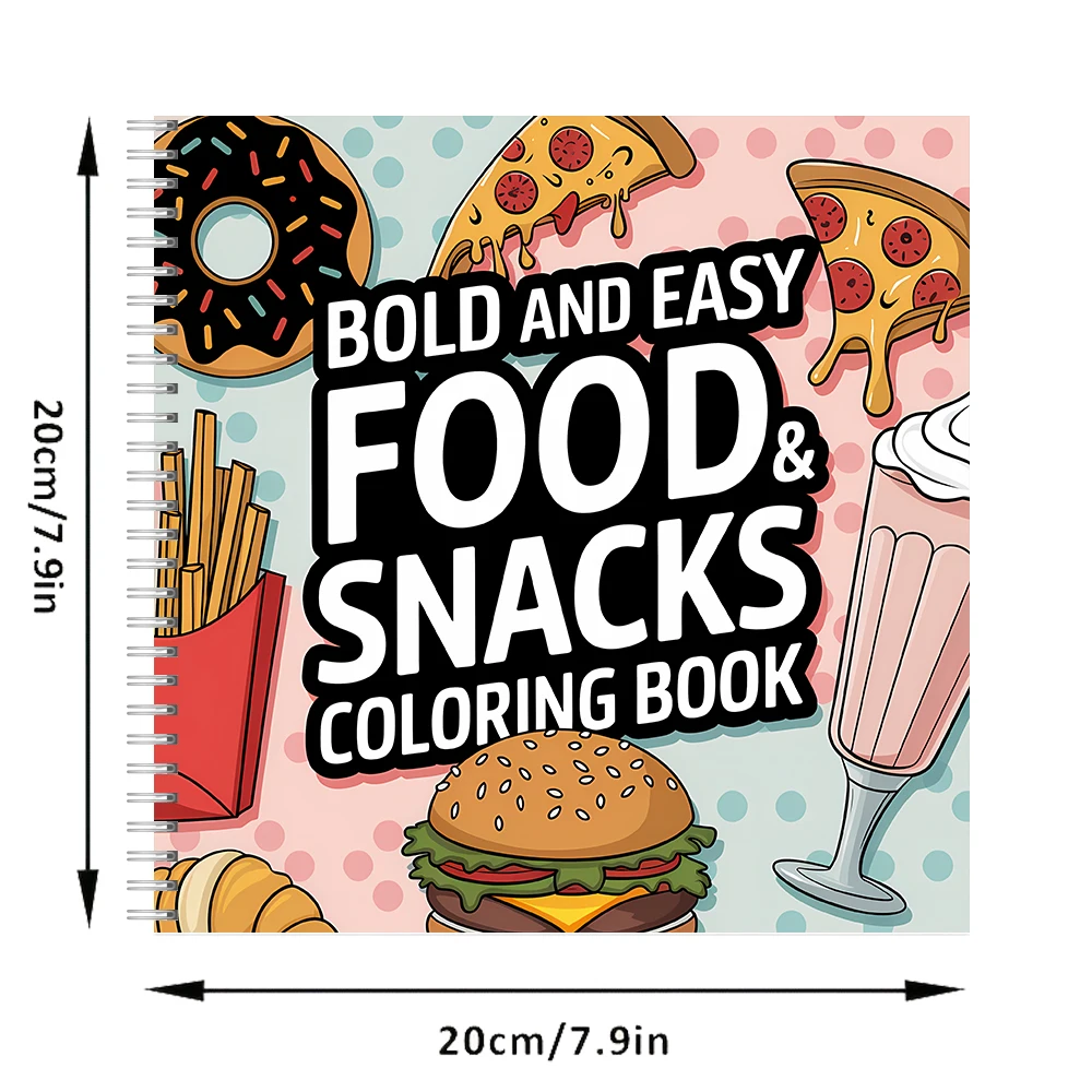 Livre de coloriage pour adulte - Food And Snacks Coloring Book avis et prix