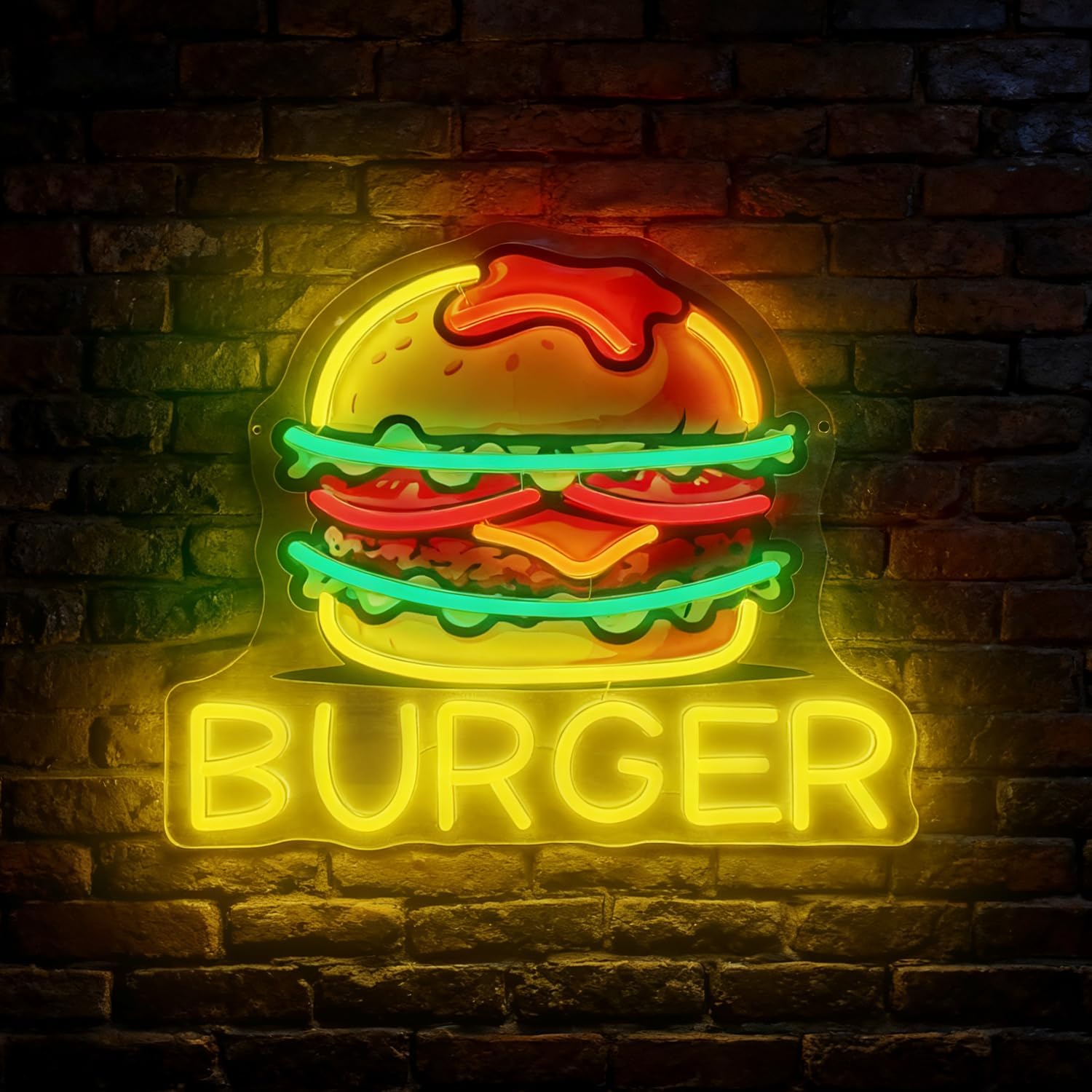 Enseigne néon Burger, enseigne - Food Snacks Restaurant avis et prix