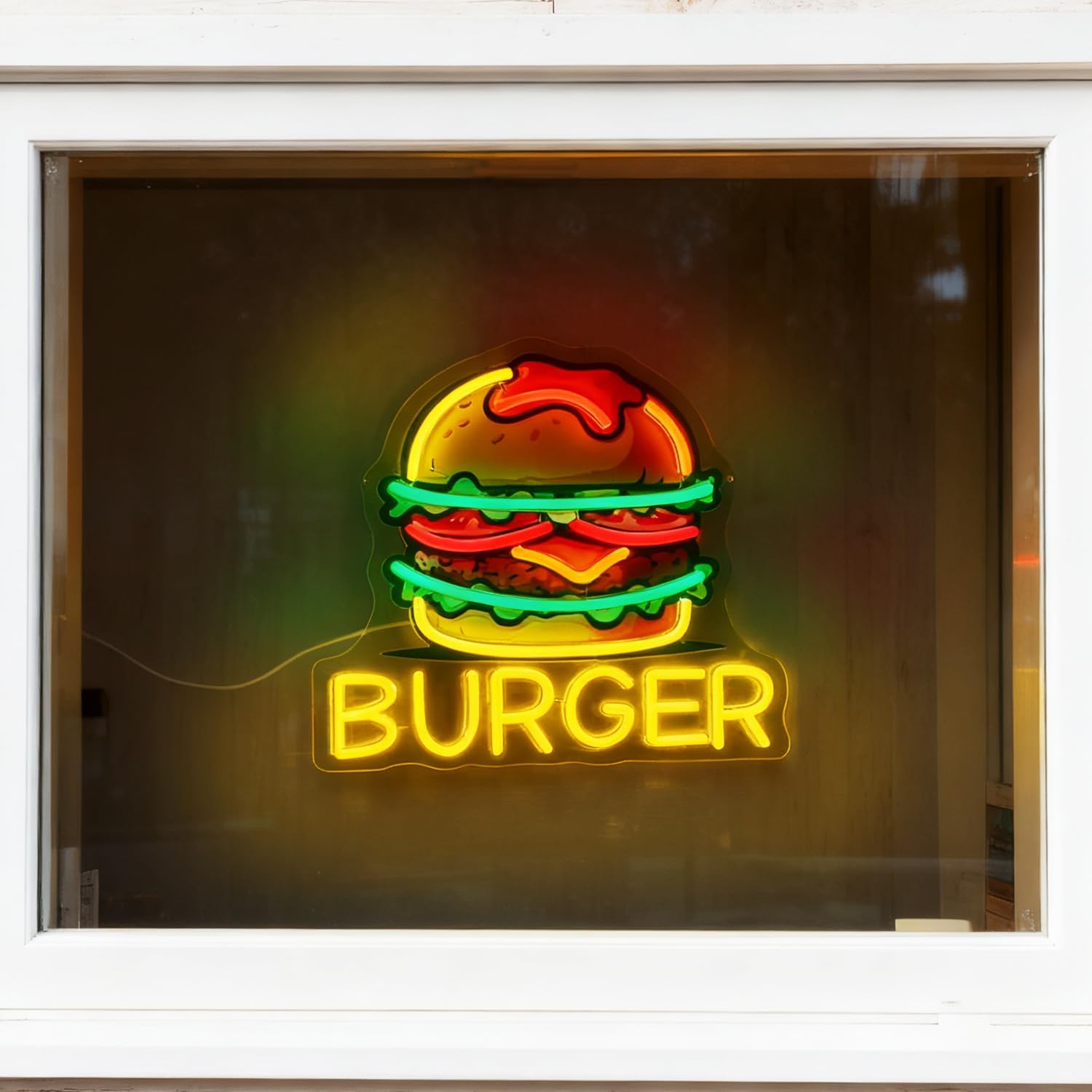Enseigne néon Burger, enseigne - Food Snacks Restaurant avis et prix