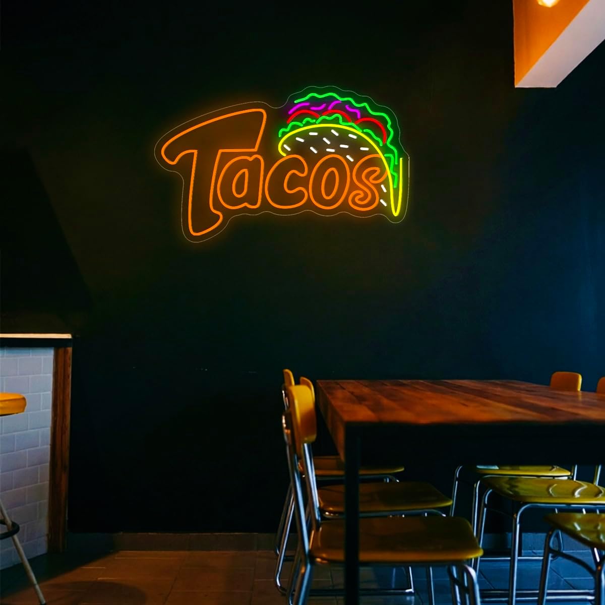 Enseigne néon LED Tacos, Lampe - Food Snacks Restaurant avis et prix