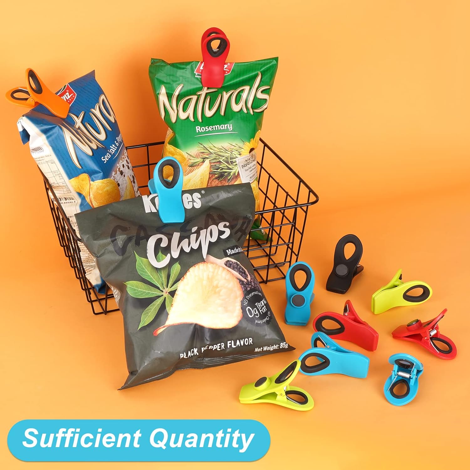 Lot de 12 pinces à sachets pou - Food Snacks Images avis et prix