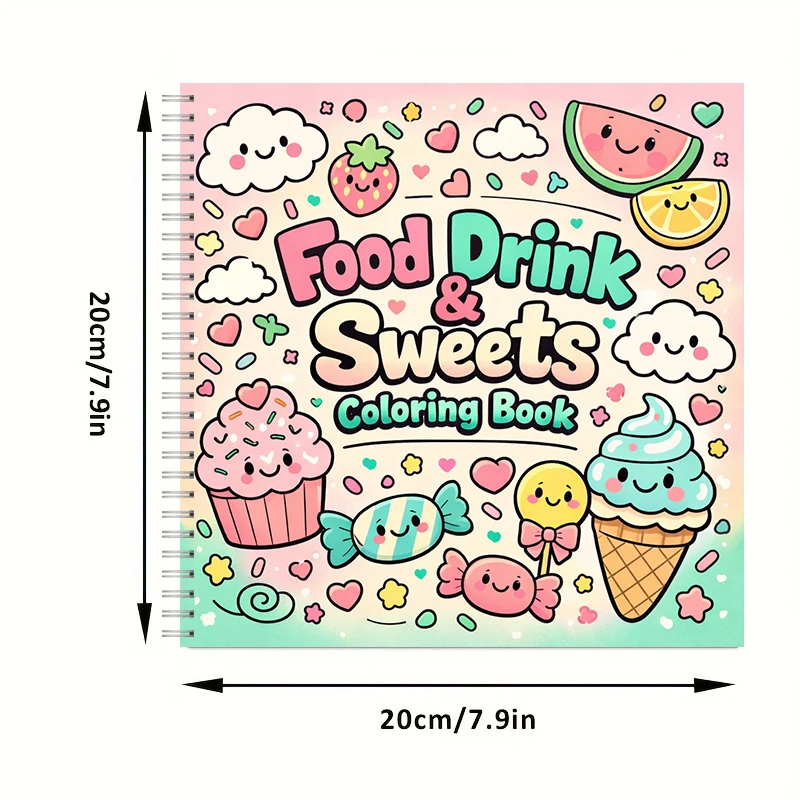 Livre de coloriage ALIMENTS, B - Food And Snacks Coloring Book avis et prix