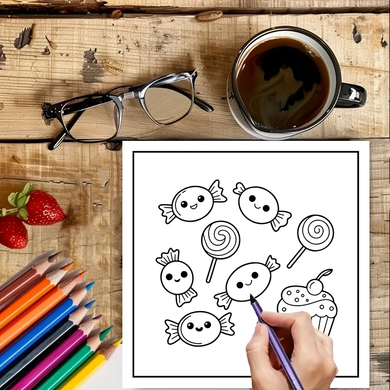 Livre de coloriage ALIMENTS, B - Food And Snacks Coloring Book avis et prix