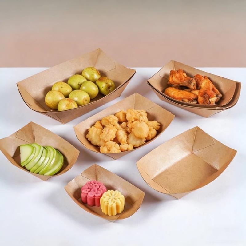 Barquettes jetables en papier  - Food Snacks Restaurant avis et prix