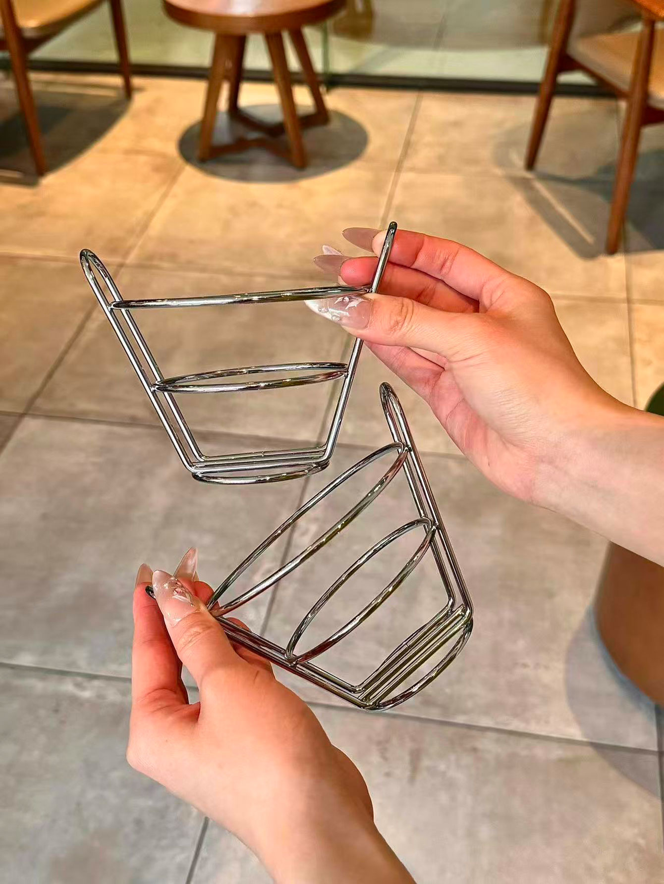Panier à collation en fer forg - Food Snacks Restaurant avis et prix
