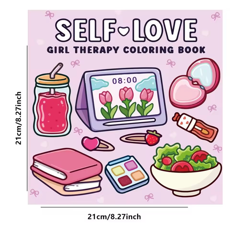 Livre de coloriage Self Love p - Food And Snacks Coloring Book avis et prix