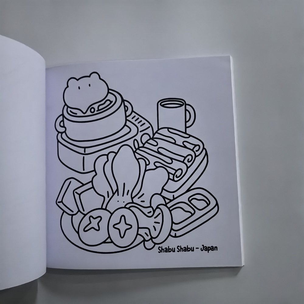 Livre de coloriage Easy-bold p - Food And Snacks Coloring Book avis et prix