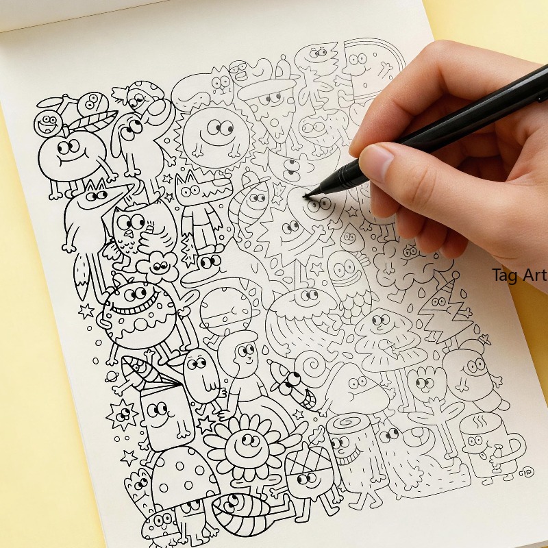 Livre d'images pour soulager l - Food And Snacks Coloring Book avis et prix