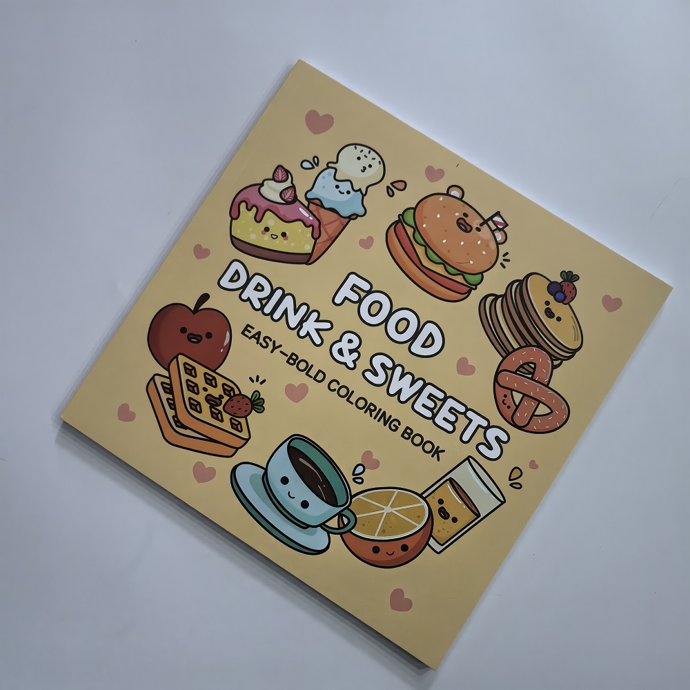 Livre de coloriage pour adulte - Food And Snacks Coloring Book avis et prix