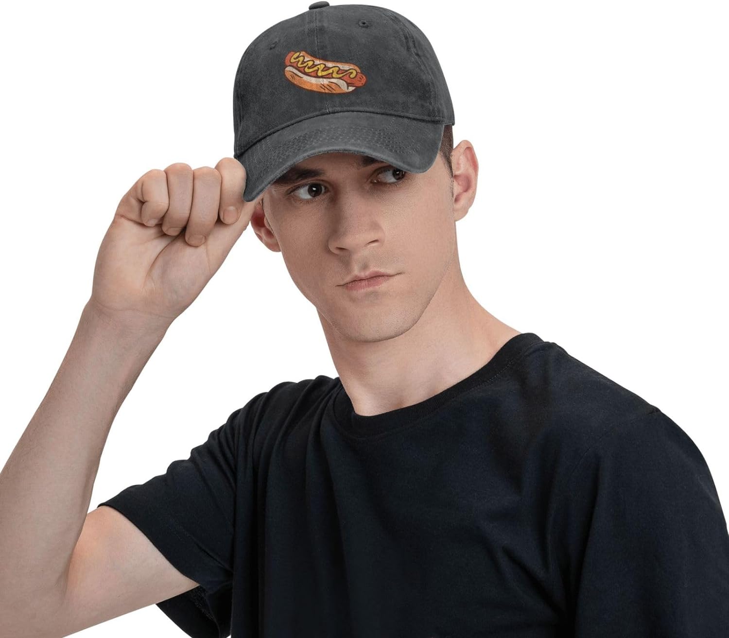 Casquette en denim réglable po - Food Snacks For Hiking avis et prix